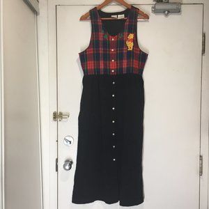 VINTAGE THE DISNEY STORE WINNIE THE POOH MAXI DRESSES SIZE M